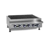 Imperial Imperial IRB-48 48" Gas Countertop Heavy Duty Radiant Charbroiler with Manual Control - 120,000 BTU