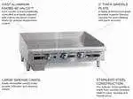 Imperial Imperial ITG-48 48'' Countertop Gas Griddle with Thermostatic Controls - 120,000 BTU