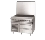 Jade Range JFLH-04S-T-84 Titan™ Fire & Ice™ 84" 4 Drawer Freezer Base, Stainless Steel with Top 