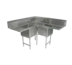 John Boos John Boos 3BCS-184-2D18-X "B" Series Corner Sink