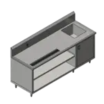 John Boos John Boos 4CB4R10-3048-R Beverage Table