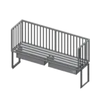 John Boos ALMBR-4T Meat Boat Rack