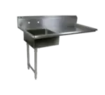 John Boos John Boos EDTS8-S30-60UCL-X Undercounter Dishtable