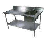 John Boos John Boos EPT6R5-3060SSK-R-X Work Table With Prep Sink