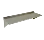 John Boos EWS8-1672-X NSF 18 Gauge Type 430 Stainless Steel Wall-Mounted Shelf - 72.00"W x 16"D
