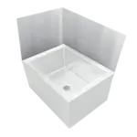 John Boos MSWC2020-27R Mop Sink Wainscoting
