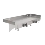 John Boos PB-MSS824 16 Gauge Type 300 Stainless Steel Utility Wall-Mounted Shelf - 8.00"W x 24"D