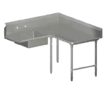 John Boos John Boos SDT6-K6048GBK-R Pro-Bowl Soiled Dishtable
