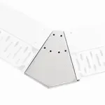 John Boos UBDR-45-OC Bar drink rail 90° outside corner filler