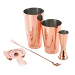 Krowne KR-BK5 Krowne Basic Copper 5-Piece Cocktail Kit