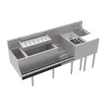 Krowne Metal Krowne KR24-MT68-10 Royal Series 68” Workstation with 8” elixir well