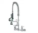 Krowne Metal Krowne Metal 18-708L Krowne Royal Series Space Saver Pre-Rinse Assembly with Add-On Faucet with 8" Spout