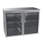 Krowne Metal Krowne Metal BR48 Silver 2 Solid Door Refrigerated Back Bar Storage Cabinet, 115 Volts
