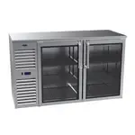 Krowne Metal Krowne Metal BS60 Silver 2 Solid Door Refrigerated Back Bar Storage Cabinet, 115 Volts