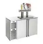Krowne Metal Krowne Metal DB60 2 Taps 1/2 Barrel Draft Beer Cooler - Stainless Steel, 2 Kegs Capacity, 115 Volts