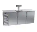 Krowne Metal Krowne Metal DB84 4 Taps 1/2 Barrel Draft Beer Cooler - Stainless Steel, 4 Kegs Capacity, 115 Volts
