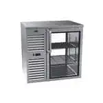 Krowne Metal Krowne Metal KPT36L Pass-Thru Refrigerated Back Bar Cabinet two-section