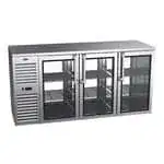 Krowne Metal Krowne Metal KPT72L Pass-Thru Refrigerated Back Bar Cabinet two-section