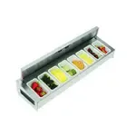 Krowne Metal KR-519 Royal Series Garnish Station with Sliding Cover