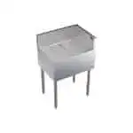 Krowne Metal Krowne Metal KR19-C24R Underbar Drainboard, Freestanding with 6-1/2"H Backsplash - 24"W x 19"D