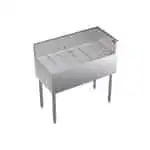 Krowne Metal Krowne Metal KR19-C36R Underbar Drainboard, Freestanding with 6-1/2"H Backsplash - 36"W x 19"D