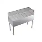Krowne Metal Krowne Metal KR19-C42R Underbar Drainboard, Freestanding with 6-1/2"H Backsplash - 42"W x 19"D