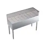 Krowne Metal Krowne Metal KR19-C48R Underbar Drainboard, Freestanding with 6-1/2"H Backsplash - 48"W x 19"D