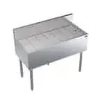 Krowne Metal Krowne Metal KR19-GS42 Underbar Drainboard, Freestanding with 6-1/2"H Backsplash - 42"W x 19"D