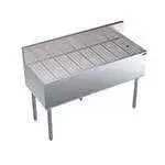 Krowne Metal Krowne Metal KR19-GS48 Underbar Drainboard, Freestanding with 6-1/2"H Backsplash - 48"W x 19"D