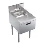 Krowne Metal Krowne Metal KR24-18ST-E Underbar Sink Unit, Compartment with and / - 18"W x 24"D