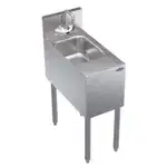 Krowne Metal Krowne Metal KR24-1C-E Underbar Sink Unit, Compartment with and / - 12"W x 24"D