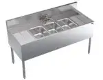 Krowne Metal Krowne Metal KR24-53C Underbar Sink Unit, Compartment with and / - 60.00"W x 24.00"D