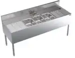 Krowne Metal Krowne Metal KR24-63C Underbar Sink Unit, - 72.00"W x 24.00"D