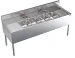 Krowne Metal Krowne Metal KR24-64C Underbar Sink Unit, Compartment with and / - 72.00"W x 24.00"D