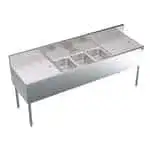 Krowne Metal Krowne Metal KR24-73C Underbar Sink Unit, Compartment with and / - 84.00"W x 24.00"D