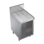 Krowne Metal Krowne Metal KR24-S18 Underbar Drainboard, Freestanding with 6-1/2"H Backsplash Open Front Base - 18"W x 24"D