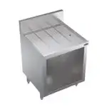 Krowne Metal Krowne Metal KR24-S24 Underbar Drainboard, Freestanding with 6-1/2"H Backsplash Open Front Base - 24"W x 24"D