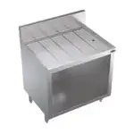 Krowne Metal Krowne Metal KR24-S30 Underbar Drainboard, Freestanding with 6-1/2"H Backsplash Open Front Base - 30"W x 24"D