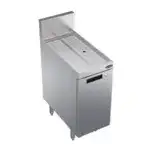 Krowne Metal Krowne Metal KR24-SD12 Underbar Drainboard, Freestanding with 6-1/2"H Backsplash Cabinet Base with Hinged Door - 12"W x 24"D