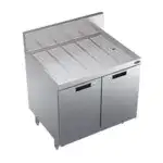 Krowne Metal Krowne Metal KR24-SD30 Underbar Drainboard, Freestanding with 6-1/2"H Backsplash Cabinet Base with Hinged Doors - 30"W x 24"D
