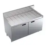 Krowne Metal Krowne Metal KR24-SD48 Underbar Drainboard, Freestanding with 6-1/2"H Backsplash Cabinet Base with Hinged Doors - 48"W x 24"D