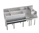Krowne Metal Krowne Metal KR24-W60E-10 Royal Series Underbar Ice Bin/Cocktail Station