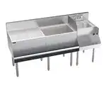 Krowne Metal Krowne Metal KR24-W66A-10 Royal Series Underbar Ice Bin/Cocktail Station