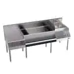 Krowne Metal Krowne Metal KR24-W72B-10 Royal Series Underbar Ice Bin/Cocktail Station