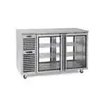 Krowne Metal Krowne Metal PTSD60L Silver 4 Glass Door Refrigerated Back Bar Storage Cabinet, 115 Volts