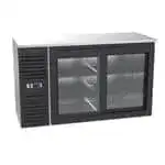 Krowne Metal Krowne Metal SD60 Black 2 Glass Door Refrigerated Back Bar Storage Cabinet, 115 Volts