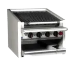 Magikitch'n Magikitch'n CM-SMB-624 24.00" Gas Countertop Standard Duty Lava Rocks Charbroiler with Manual Control - 60,000 BTU
