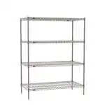 Metro Metro SE-182463K4-S-4 Super ErectaВ® 4 Shelf Metroseal Gray Epoxy Starter Wire Shelving Unit