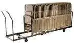 National Public Seating DY-50 Folding Chair Dolly - Vertical storage - 50 Chair Capacity