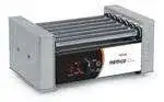 NEMCO NEMCO 8045N-220 Roll-A-Grill® 22.25'' Countertop Hot Dog Roller Grill with Individual Controls, 220 Volts
